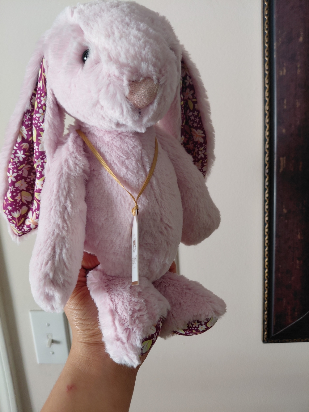 Thistlepop Luxe Pink Plush Bunny